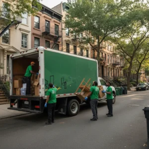 Professional junk removal team in Brooklyn NY removing household clutter responsibly for NYC homeowners